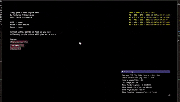 Yama Game Engine – Martynas Antipenkovas